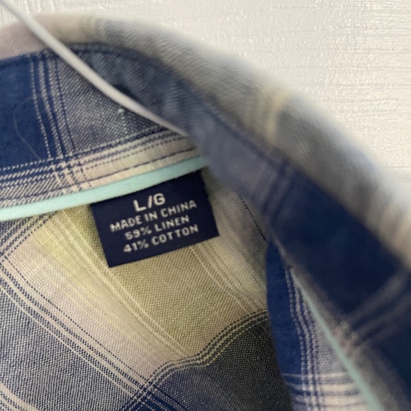 EUC -- Tommy Bahama Mens Long Sleeve Button Down Casual Shirt - L - Picture 3 of 4